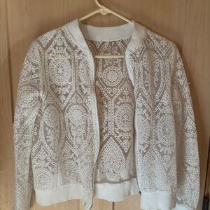 Lace looking jacket